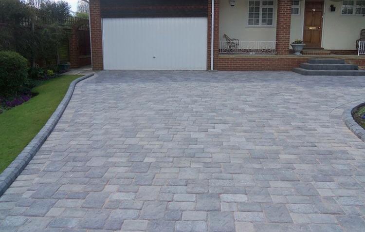 Block paving driveway