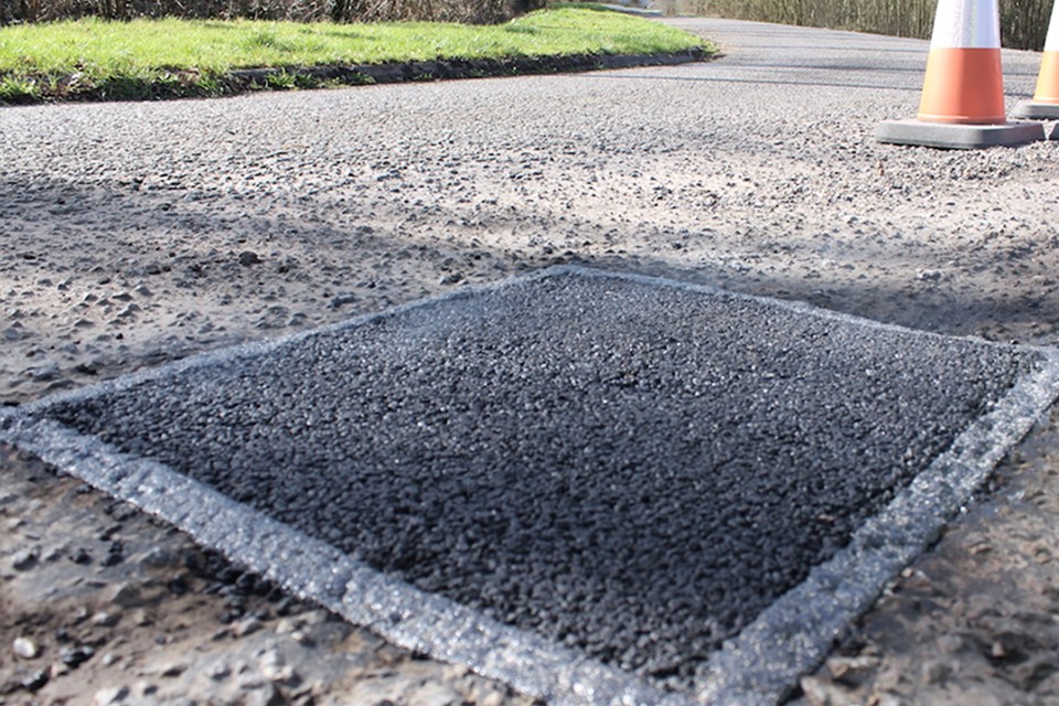 BCE Surfacing team at work - professional pothole repair